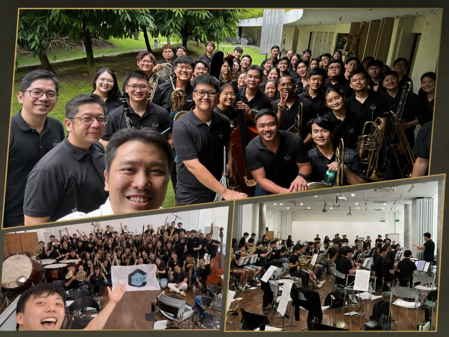 NGWS and Cyber Symphonic Winds musicians during their APBDA 2025 exchange
